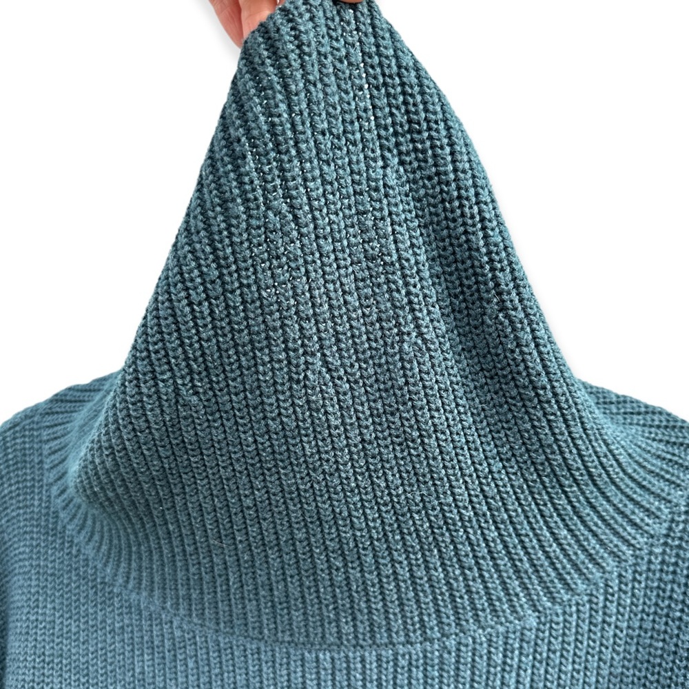 Cable Stitch Knit Cowl Neck Sweater - Picture 6 of 7